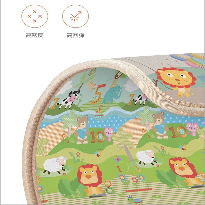 1 см детский коврик для игр, Environme LDPE, утолщенное игровое одеяло, развивающий детский игровой коврик для занятий в тренажерном зале, подарки для детей, Ползания, 180x200 см