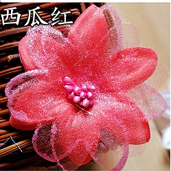 watermelon red 20 шт./партия многоцветный головной убор 3D кружева патч 5,5 см Цветочные наклейки свадебное платье свадебные Diy Аппликация на одежду декоративные M062 - Цвет: watermelon red