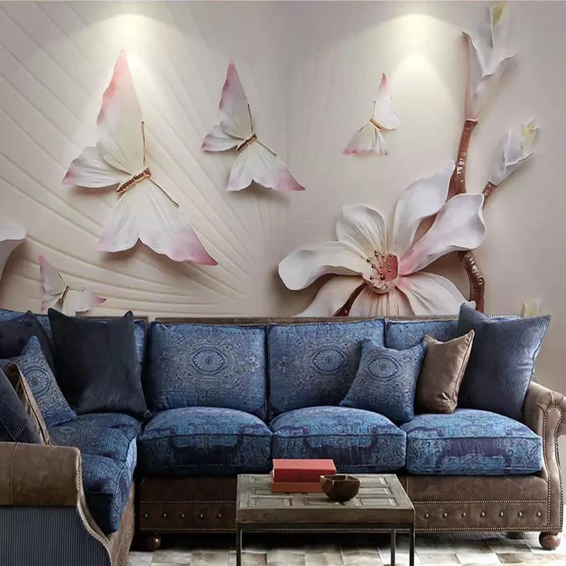 Фотообои на заказ изящная Минималистичная элегантная настенная ткань с