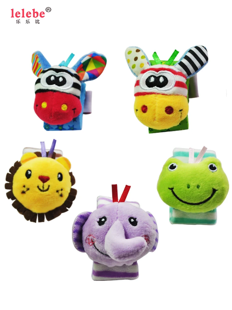 Браслет погремушка для младенцев 2020 новый браслет плюшевые игрушки часы с