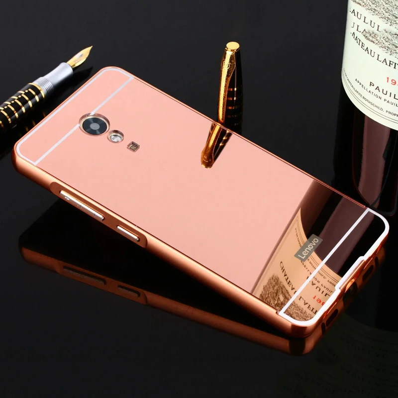Чехол для lenovo Vibe P2, металлический золотой бампер, зеркальный Жесткий ПК Пластиковый Чехол для телефона, задняя крышка для lenovo Vibe P2, 5,5 дюймов, Coque Fundas Capa
