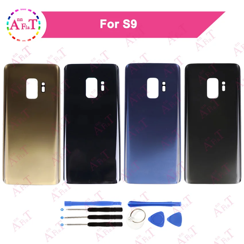 Замена заднего стекла для Samsung Galaxy S9 G960 G960F S9Plus G965 G965F крышка аккумулятора задняя