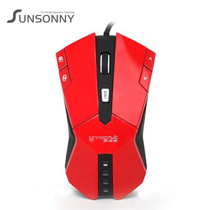 Уникальная проводная мышь Sunsonny с USB и IMP для настольных ПК игр 2500DPI офисный