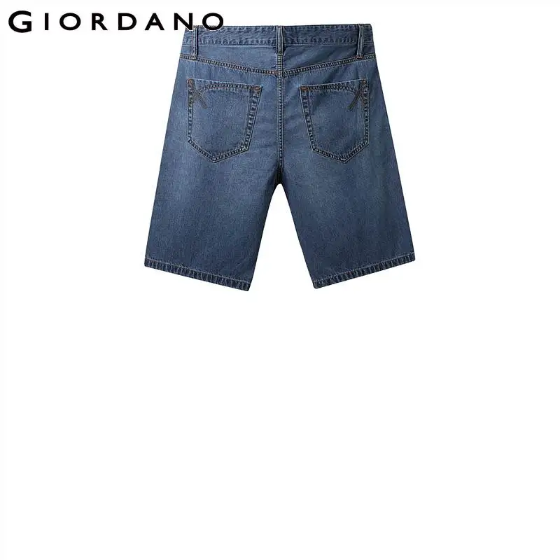 Giordano тонкие джинсовые шорты выполнены из натурального хлопка имеют три варианта