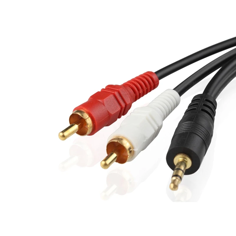 Аудиокабель AUX 3 5 мм в 2RCA для компьютерного динамика аудиокабель RCA 1 5/3/5/10/12 метров