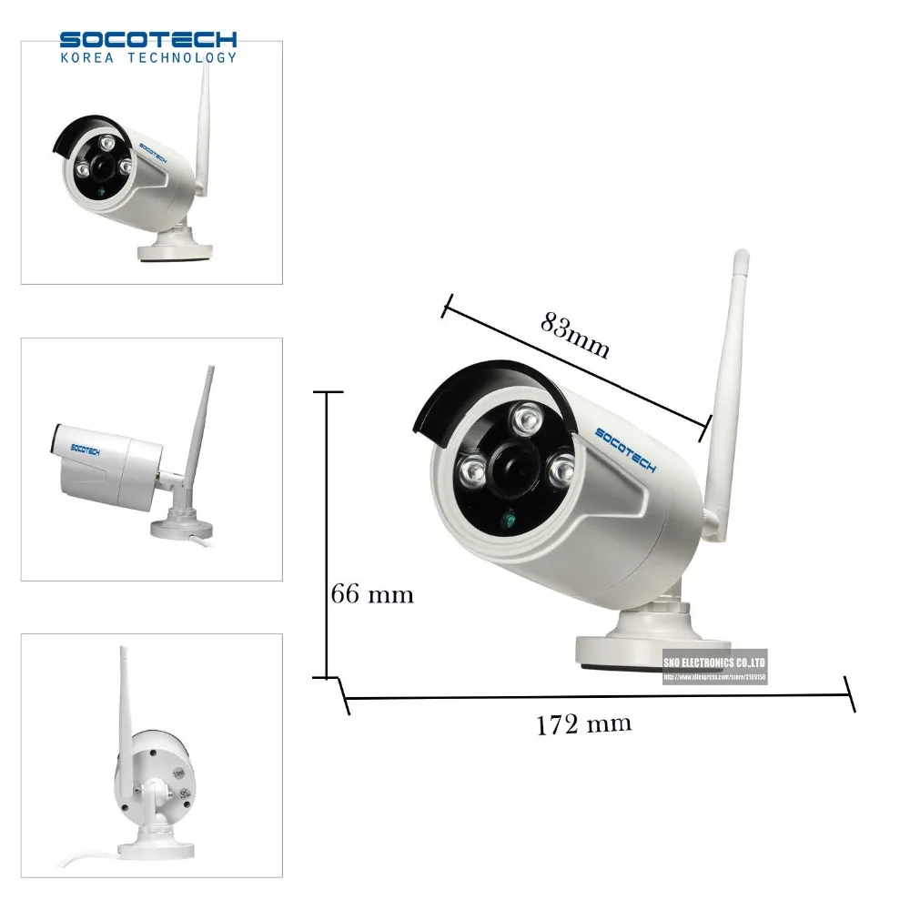 SNO Качество 2CH Системы ВИДЕОНАБЛЮДЕНИЯ HDMI NVR 2 ШТ. 1 3-МЕГАПИКСЕЛЬНОЙ 1.0MP ИК Открытый