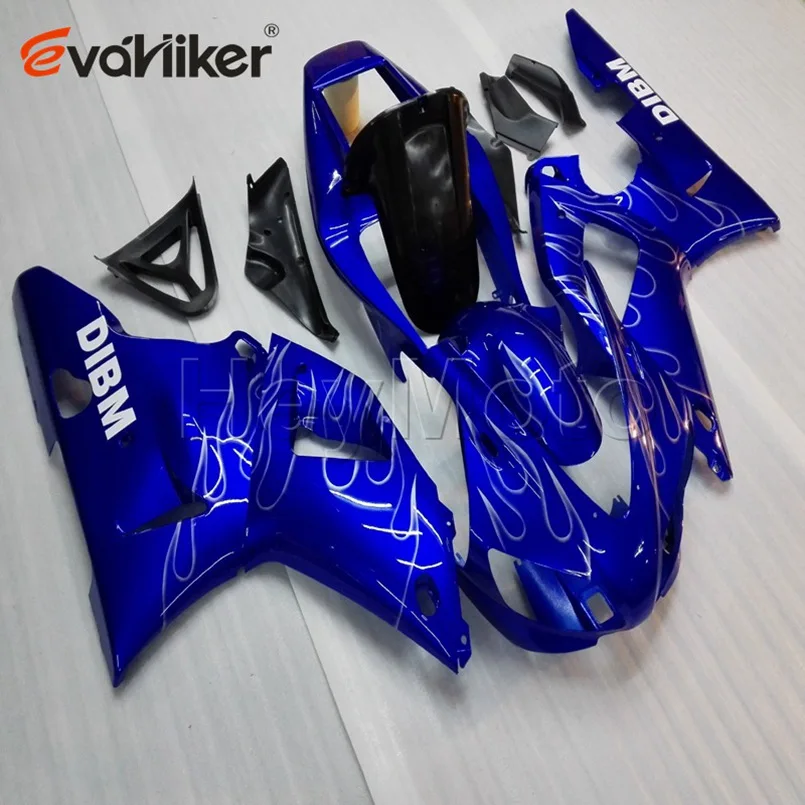 Обтекатель из АБС пластика для YZFR1 1998 1999 Белый Синий YZF R1 98 99 комплект кузова