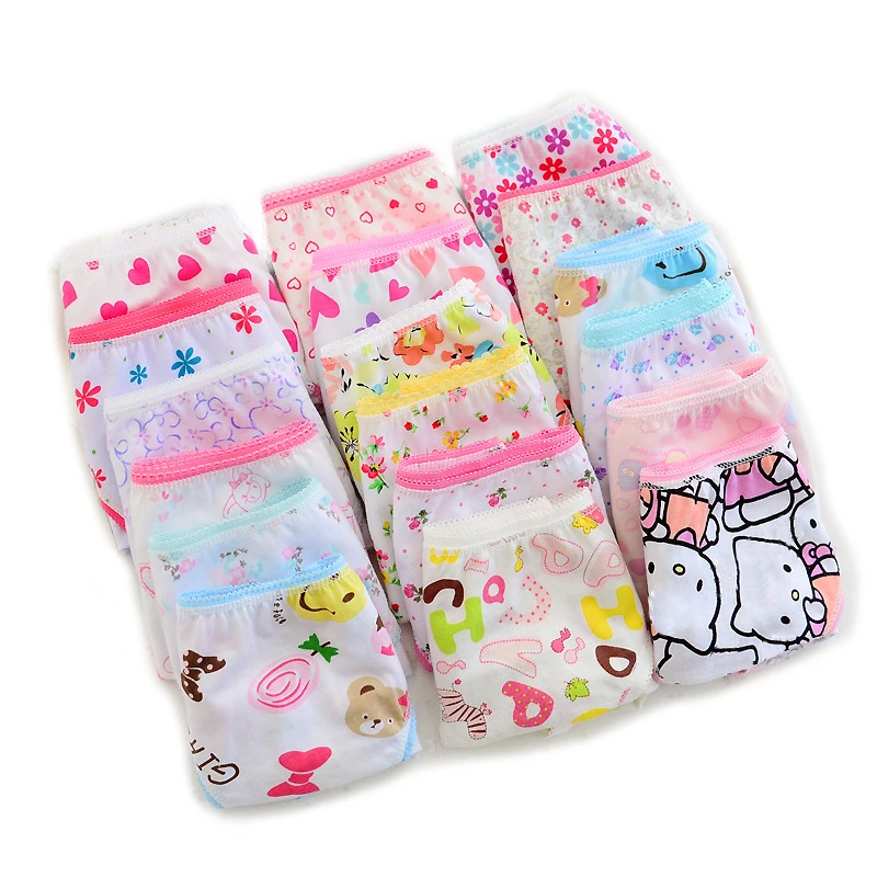 Цветные шорты для Трусики девочек хлопок Нижнее белье девочки подростка