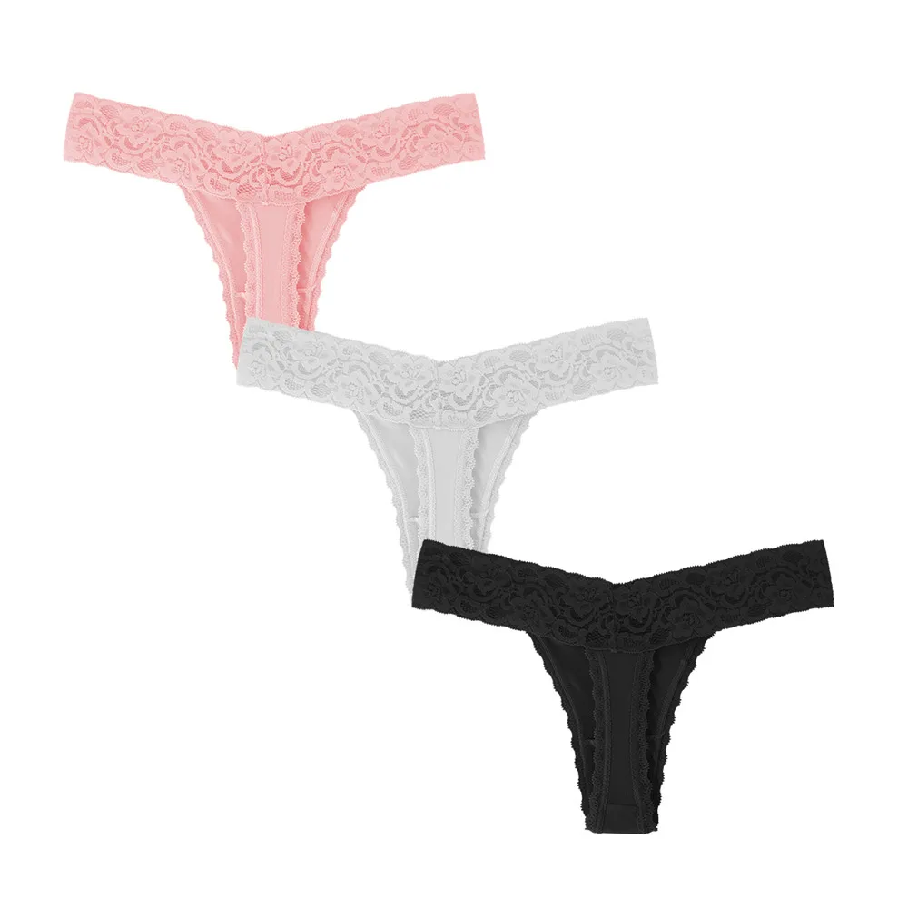 pink white black GAREDOB A+(американский размер xs-xl) сексуальные трусики хлопковые трусики для женщин стринги 3D пошив Танга комфорт гарантировано - Цвет: pink white black