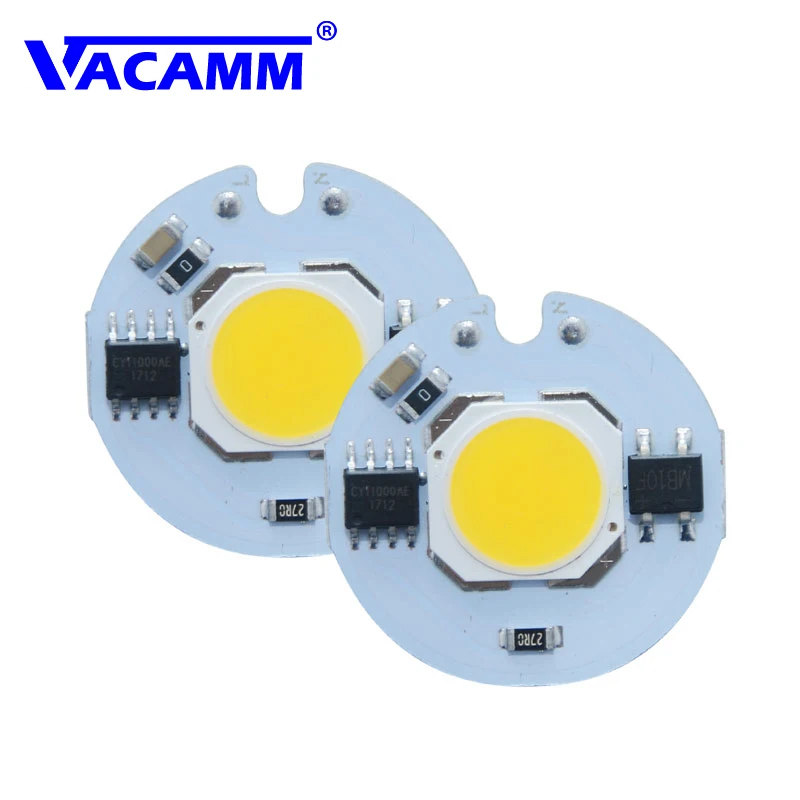 AC110V 220V Светодиодные лампы прожектор с умным IC драйвер реальный 3 Вт 5 7 9 чип DIY