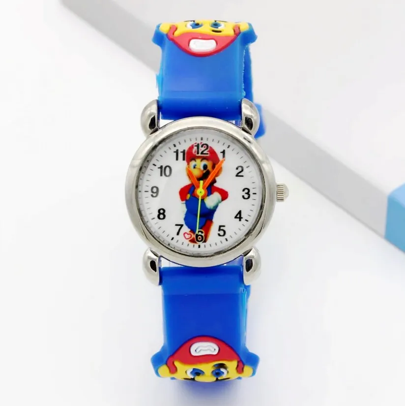 Relogio feminino новые relojes мультфильм детей Супер Марио мультфильм часы 3D кварцевые детские часы