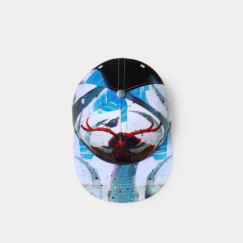 Бренд NUZADA панк Тотем для мужчин и женщин бейсболка Snapback 3D печать хлопок регулируемые шляпы Кости весна лето художественные кепки
