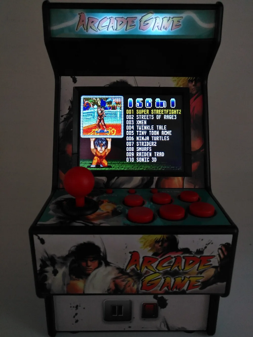 156 игр для sega Megadrive ретро мини аркадная игровая консоль с 2,8 дюймовым красочным дисплеем перезаряжаемая батарея AV выход на ТВ
