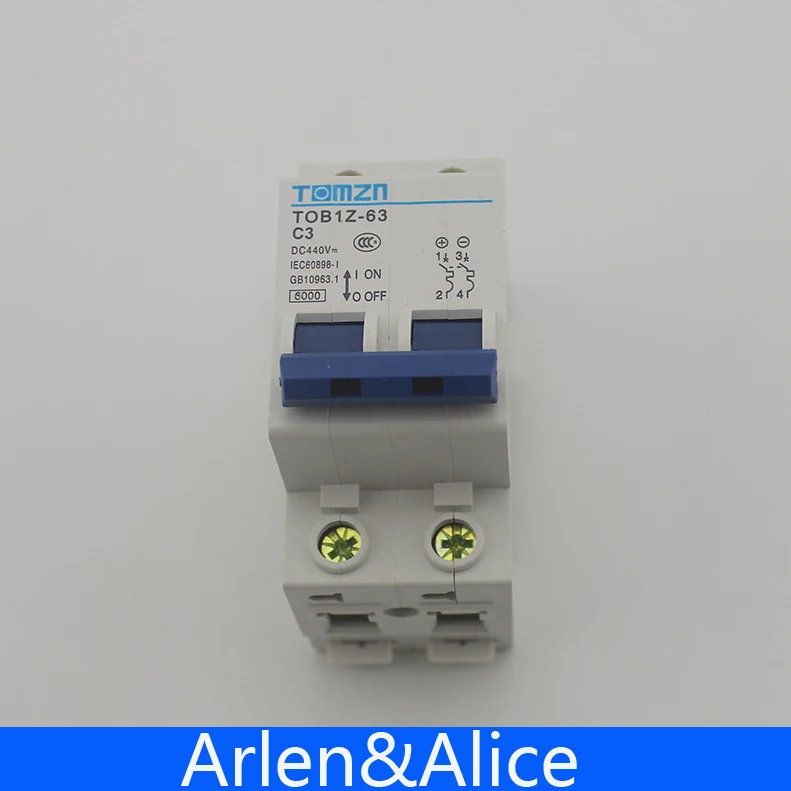 2P 3A DC 440V автоматический выключатель MCB C curve | Обустройство дома