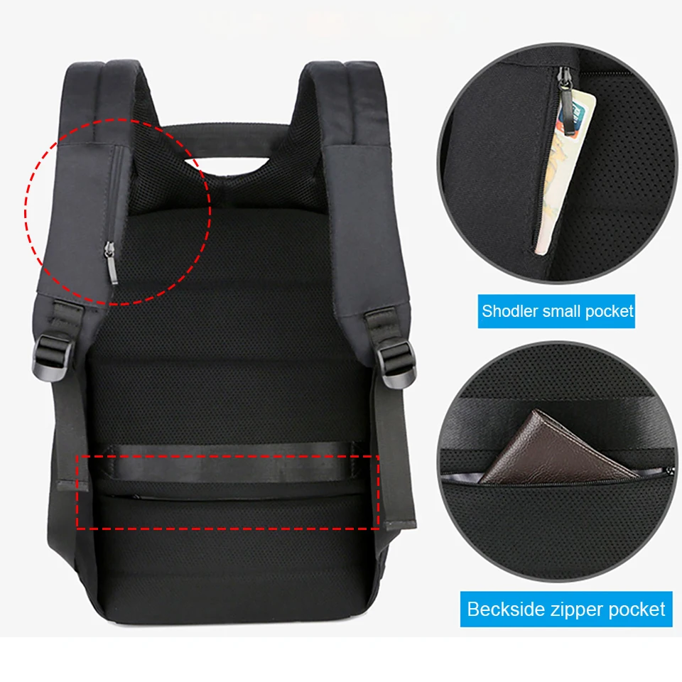 Мужской рюкзак противоугонные рюкзаки для ноутбука 17 дюймов 15 6 мужской бизнес