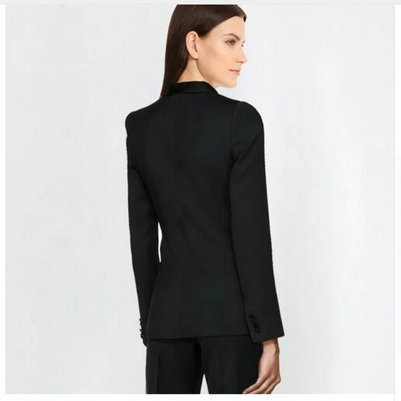 Женский деловой костюм блейзер и прямые брюки комплект из 2 предметов 2019 | Женская