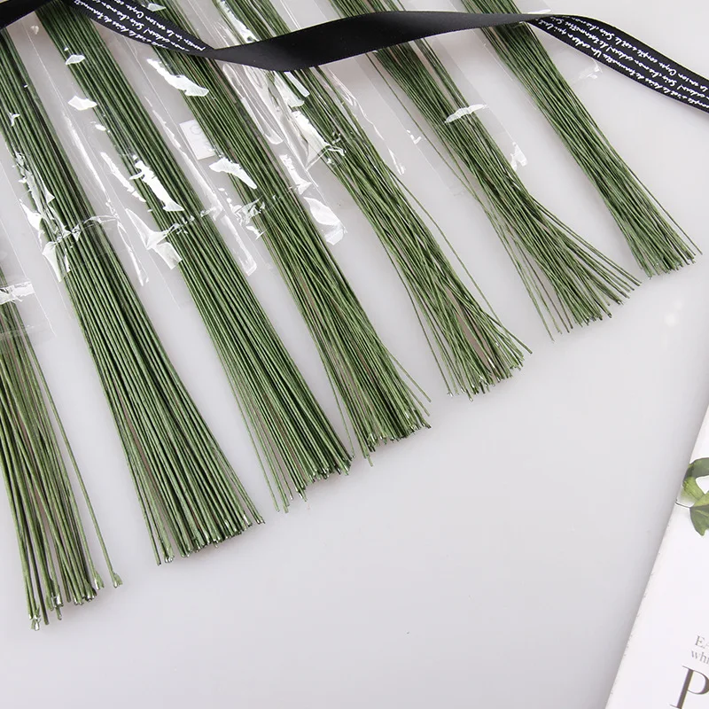 

50Pcs 36cm Long Iron Wire Florist Wires for Floral Flower DIY Making Sugarcraft Gumpaste Cake Decoration