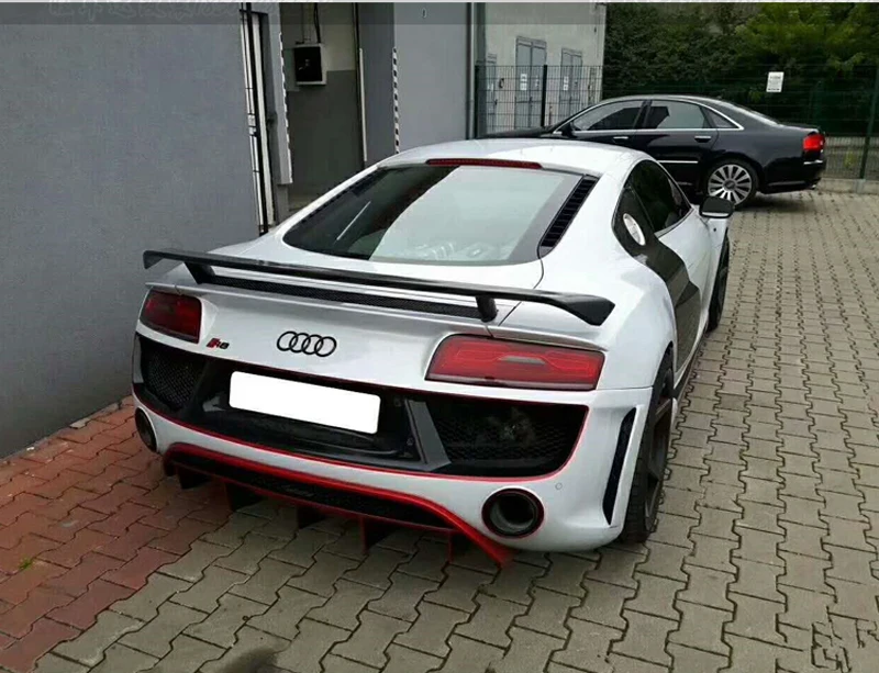 Оригинальный Z ART GT углеродного волокна задний спойлер для Audi R8 2007 2015 заднее крыло