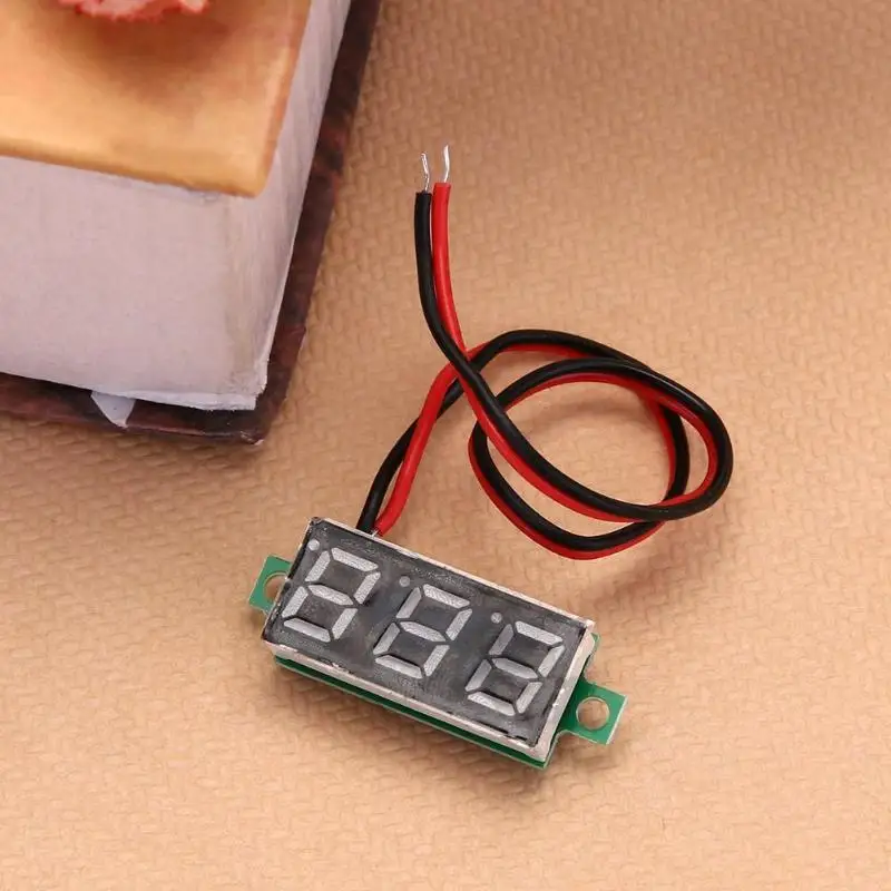 0 28 дюймов DC 2 5 V 30V Мини цифровой Батарея вольтметр Напряжение метр тестер LED Экран