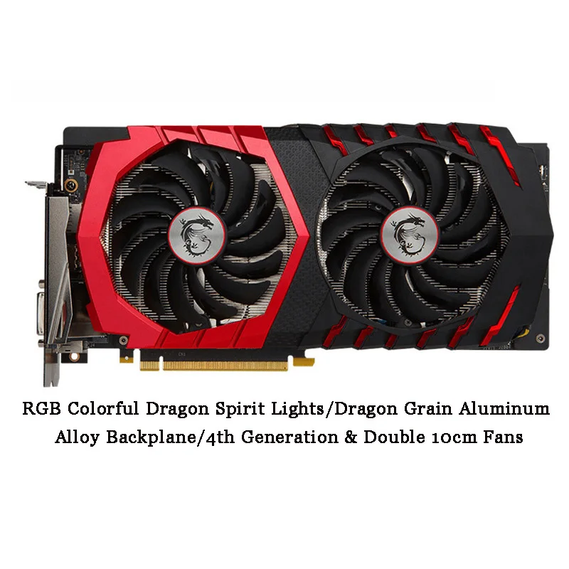 Шахтер горнодобывающей msi gtx1070Ti Топ видеокарта красный дракон 1607/1683 мГц 8 г 256bit PCI E