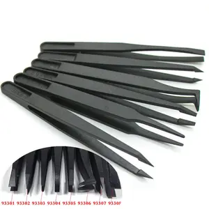 Набор антистатических электронных пинцетов 8 шт., пластиковые пинцеты ESD для ремонта печатных плат, набор ручных инструментов