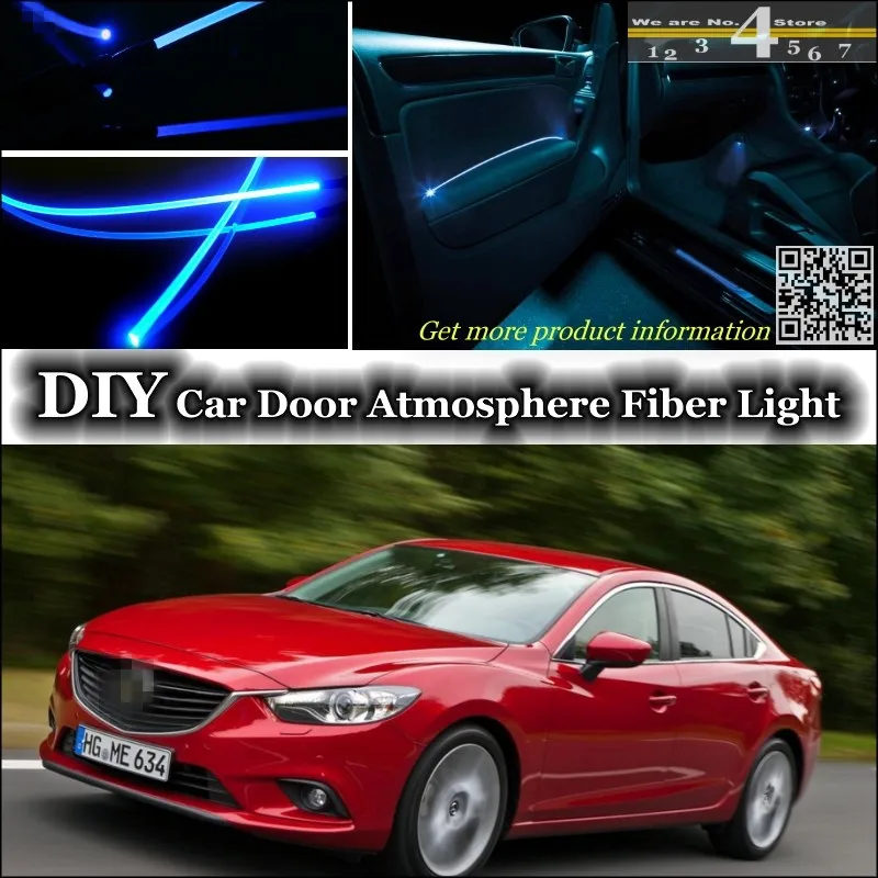 Для Mazda 6 мазда6 M6 MPS Atenza внутренний окружающий свет тюнинг атмосферное волокно