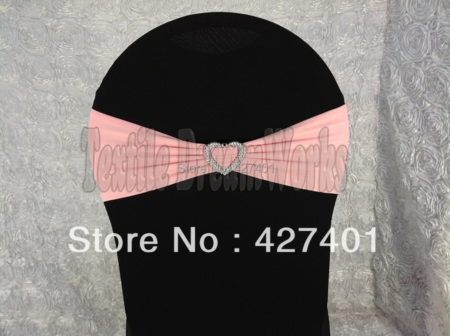 Горячая продажа бледно-розовые ленты из спандекса/лайкры/чехлы для стульев с