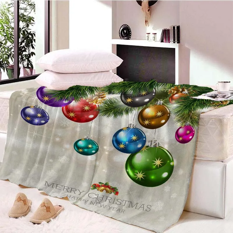 Thicking Merry Christmas Nap одеяло супер мягкий бархат плюшевое художественное детское