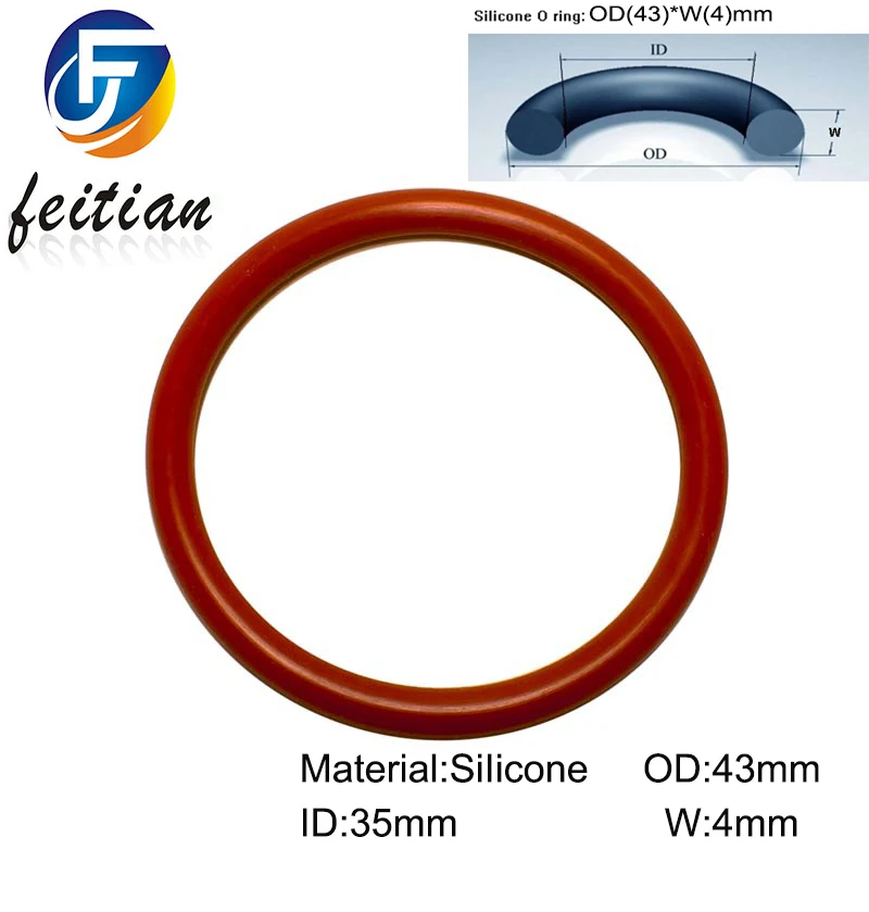 Уплотнительное кольцо/Силиконовое уплотнительное кольцо diditung 140 шт./Размер: 43 мм *