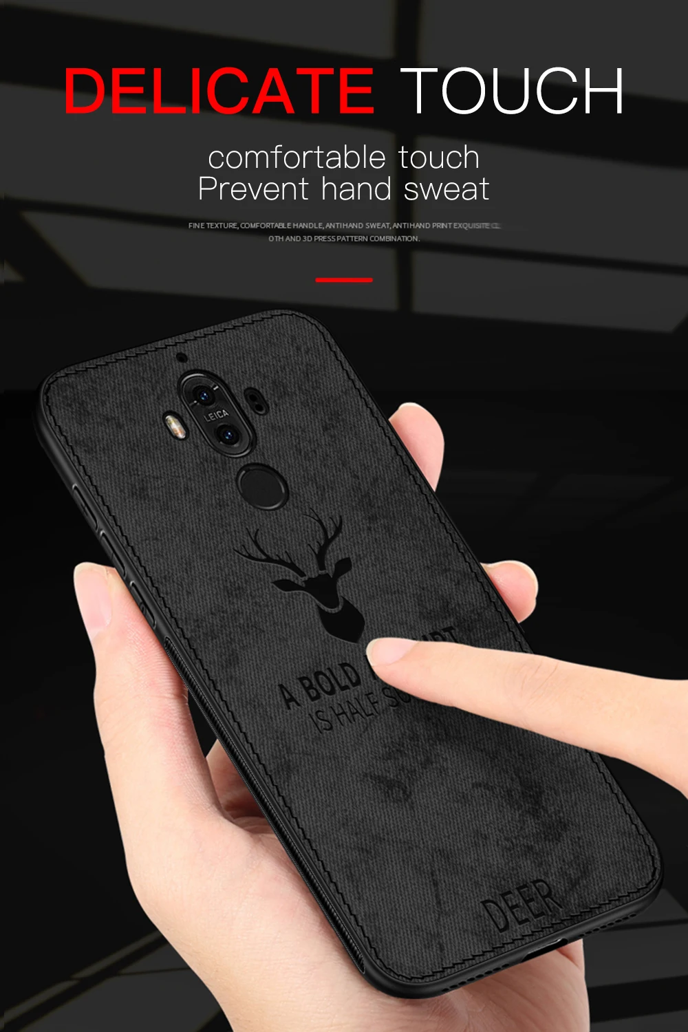 Тканевый чехол для телефона с оленем и Бэтменом для huawei mate 8 9 10 20 Pro P9 P10 Plus P20 P30 Pro Lite Honor 8 9 10 Lite 8X Play чехол s