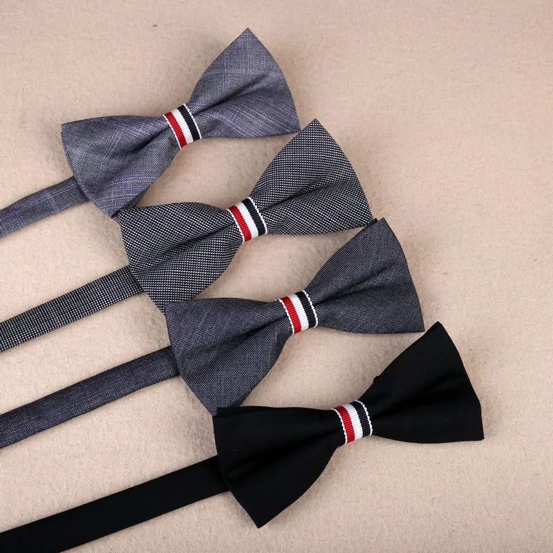 Новый однотонный галстук бабочка для мужчин уникальный мужской смокинга из