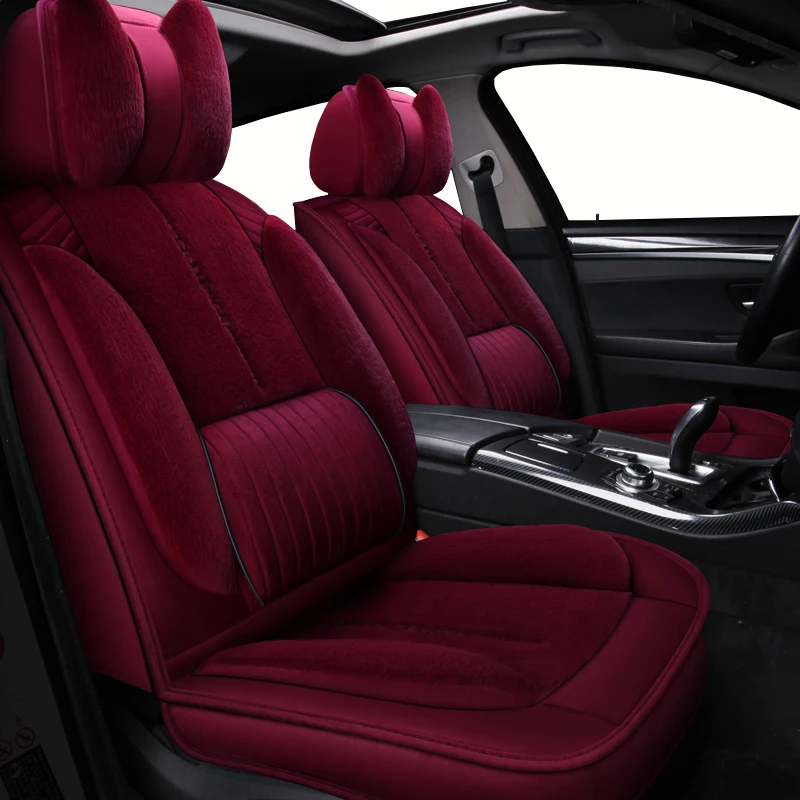 Автомобильный плюшевый универсальный чехол для автомобильных сидений Mitsubishi asx