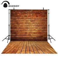 allenjoy photography background vintage brick wall wood floor professional photo studio theme backdrop camera fotografica