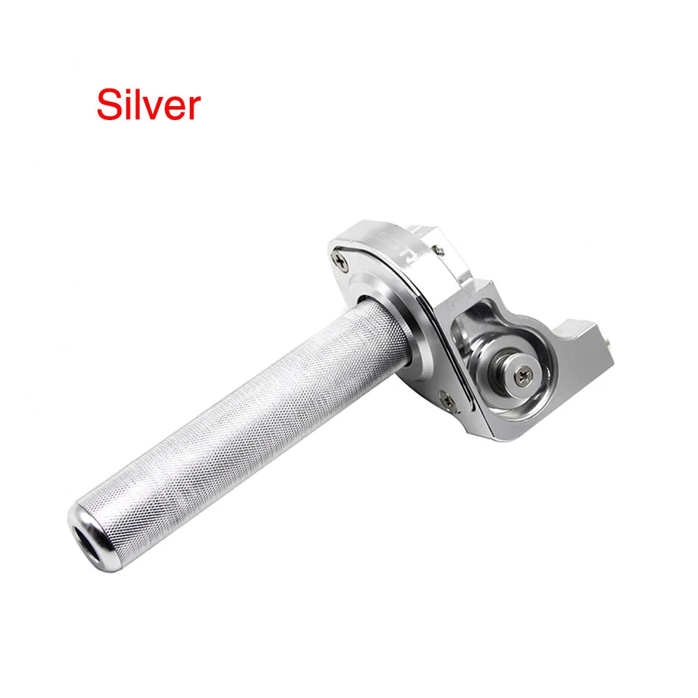 Silver ZSDTRP Универсальный 22 мм 7/" CNC алюминиевый акселератор дроссельной заслонки поворотные ручки Рули Поворотная газовая Ручка Дроссельной заслонки для KTM - Color: Silver
