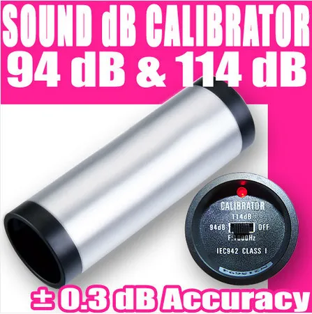 

ND9B Sound Level Noise Calibrator Meter Mics 94dB/114dB Accuracy Mics