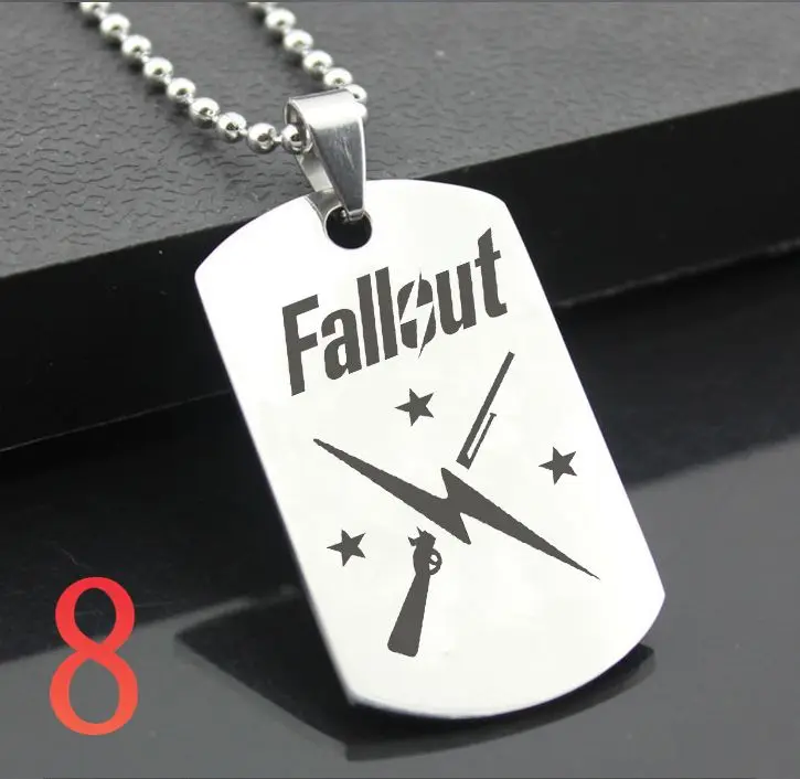 Идеальный JL Fallout западный стиль армейская карточка персонализированные Diy буквы кулон сталь ожерелье персонализированные подарки FSYX01