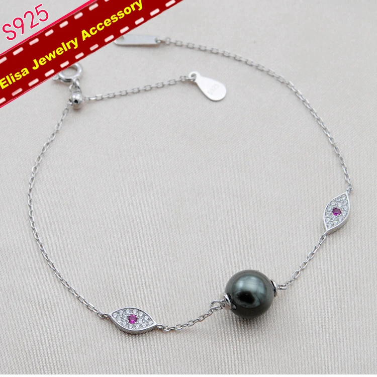 DIY Регулируемый жемчужный браслет комплектующие для браслета из стерлингового