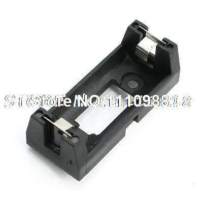 

Plastic CR123A 3V Cell Button Dry Battery Sockets Holder Case Black