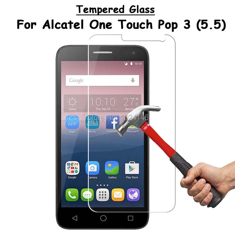 Для Alcatel One Touch Pop 3 (5 5) Pop3 5 &quotпрозрачное закаленное стекло для защиты экрана
