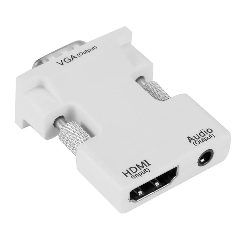 HDMI к VGA адаптер 1080P цифровой аналоговые аудио и видео конвертер Соединительный