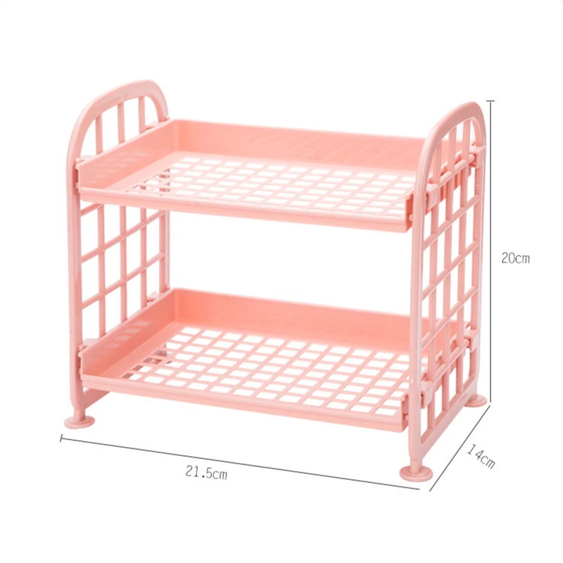 GOONBQ 1 шт. двухслойная стойка для хранения маленькая полка кухни настольные полки