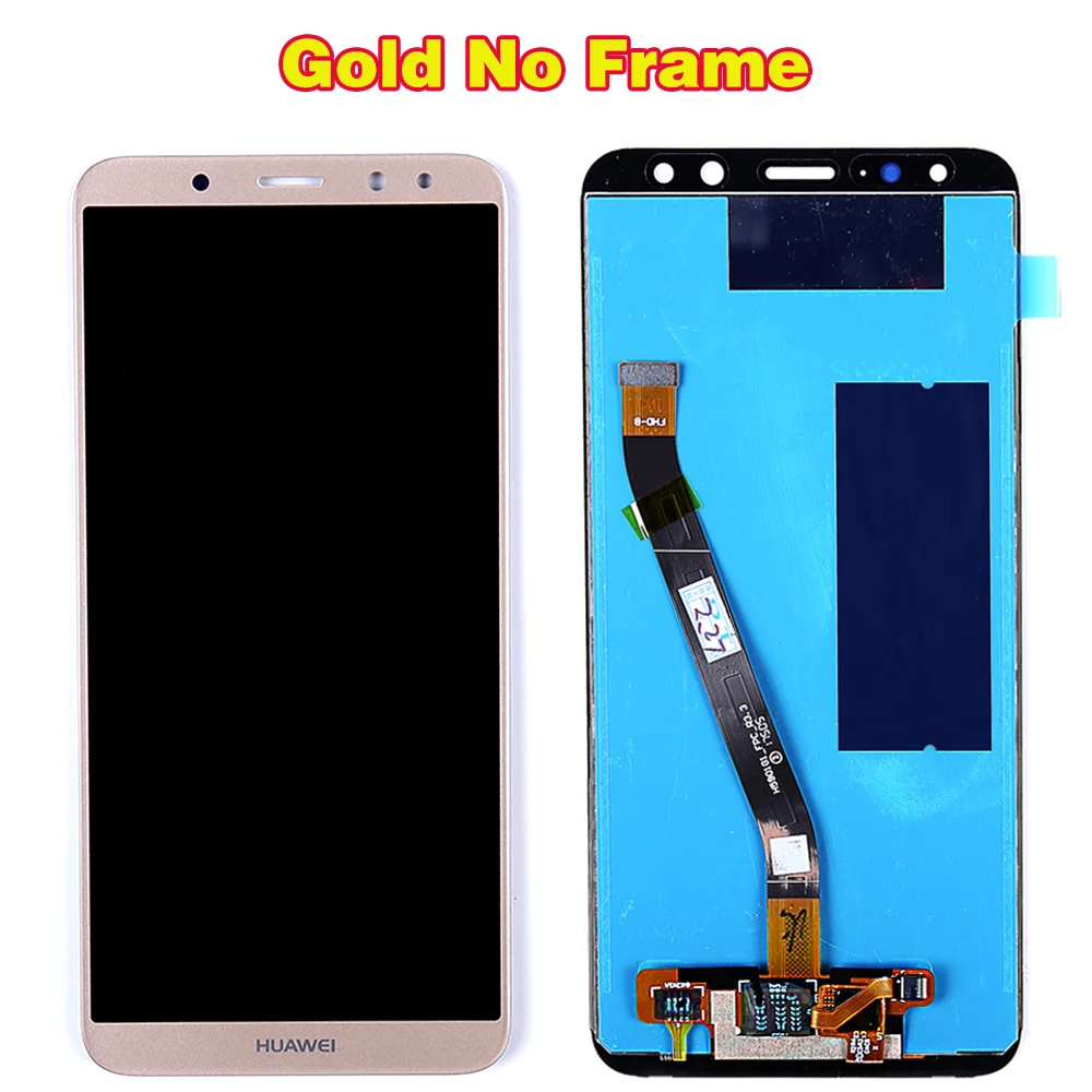 Gold without Frame Huawei ЖК-экран для huawei mate 10 Lite 5,9 дюймов Nova 2i сенсорный дигитайзер сборка RNE-L01 ЖК-дисплей рамка с бесплатными инструментами - Цвет: Gold without Frame