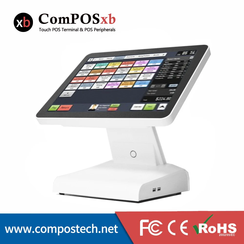 15 &quotвсе в одном сенсорный экран Розничная POS система точка продажи кассовый