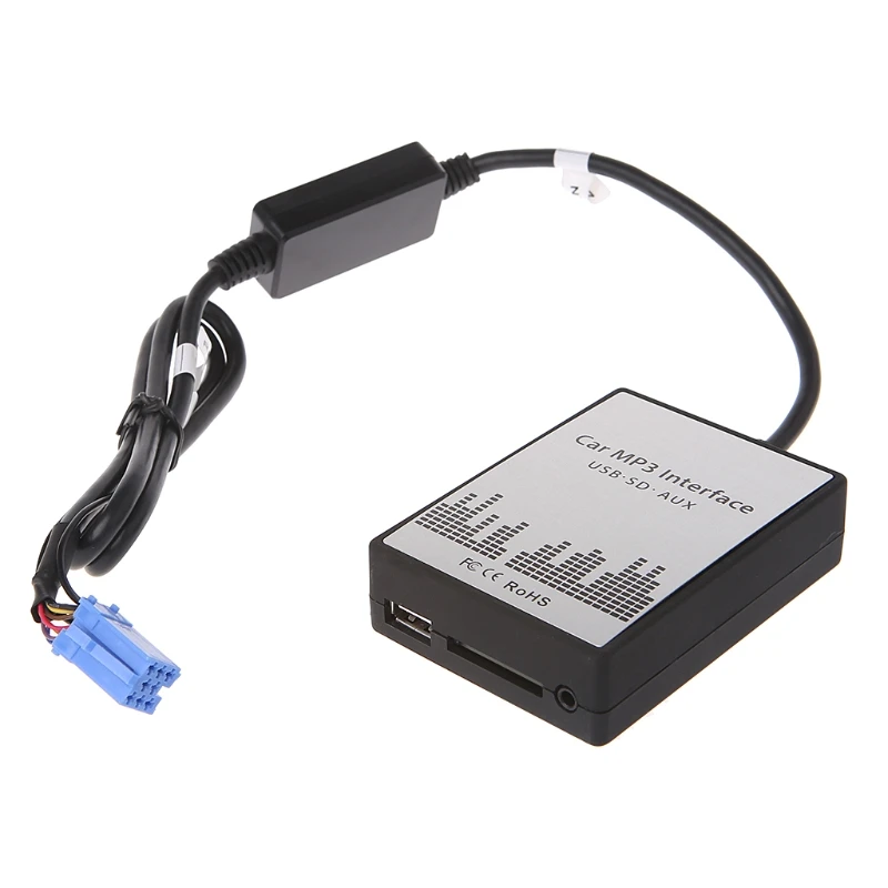 

New Hot USB SD AUX Car MP3 Music Radio Digital CD Changer Adapte For Renault 8pin Clio Avantime Master Modus Dayton Interface
