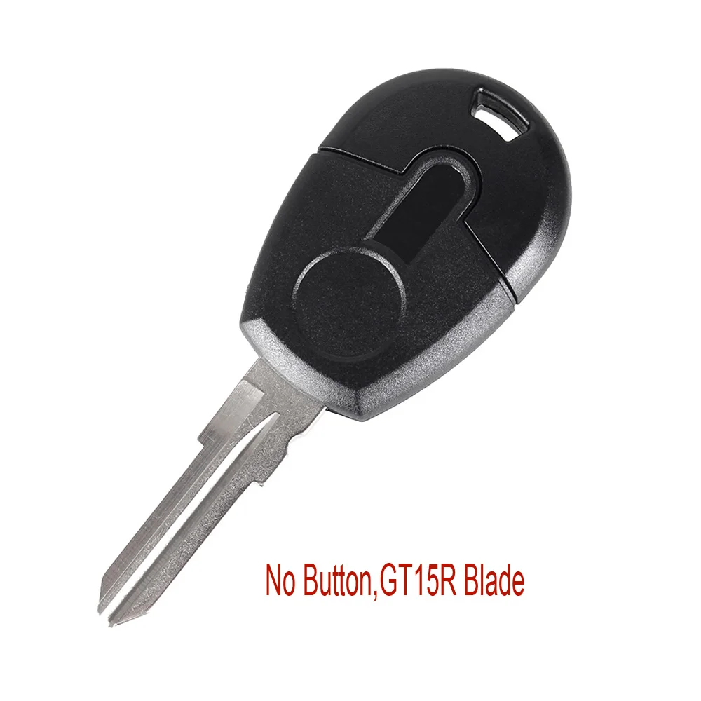 no button GT15R KEYYOU 10X Сменный Чехол для дистанционного ключа для Fiat Positron EX300 Fob Автомобильный ключ крышка авто транспондер с SIP22/GT15R лезвие - Количество кнопок: no button GT15R