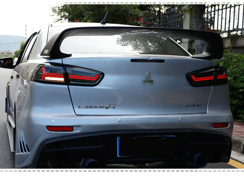 Чехол для автомобиля для Mitsubishi Lancer задние фонари светодиодный фонарь светодиодный задний фонарь DRL+ тормоз+ Реверсивный+ сигнал Автомобильный