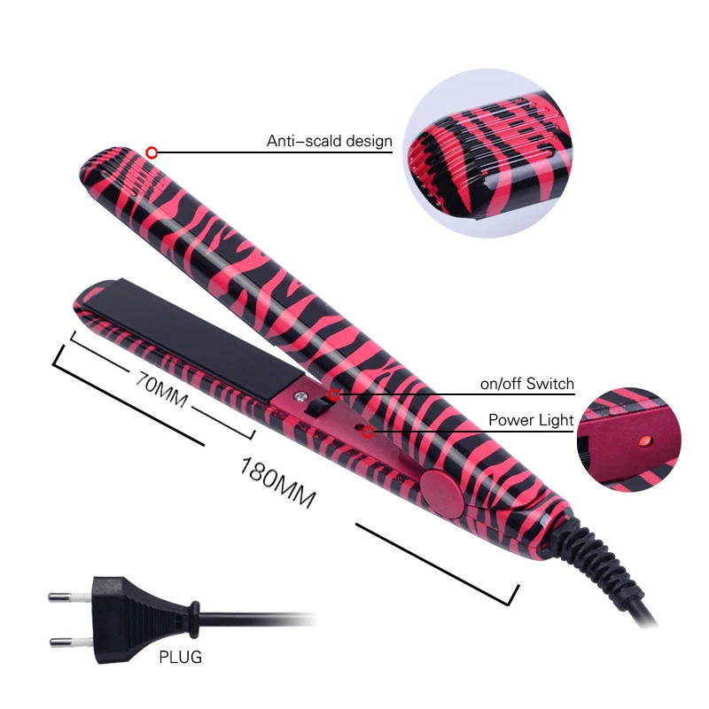 

WENYI Brand Electronic Professional Hair Iron Hairstyling Mini Portable Ceramic Flat Iron Hair Straightener Irons Styling Tools
