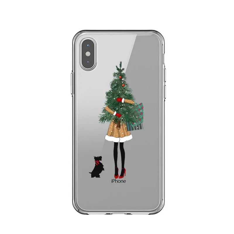 Vogue girl чехол для iPhone 11Pro Max Merry Christmas new year elk мягкий чехол для телефона для iPhone 5S, SE 6 6S 7 8 Plus X XS MAX XR - Цвет: TPU