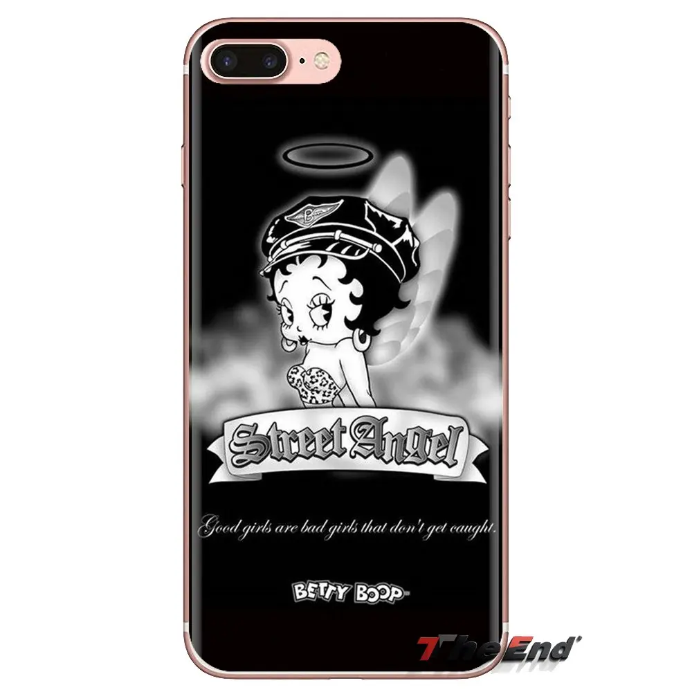 Sexy Cartoon Girl Betty Boop For Huawei G7 G8 P7 P8 P9 P10 P20 P30 Lite Mini Pro P Smart Plus 2017 2018 2019 Soft TPU Phone Case |