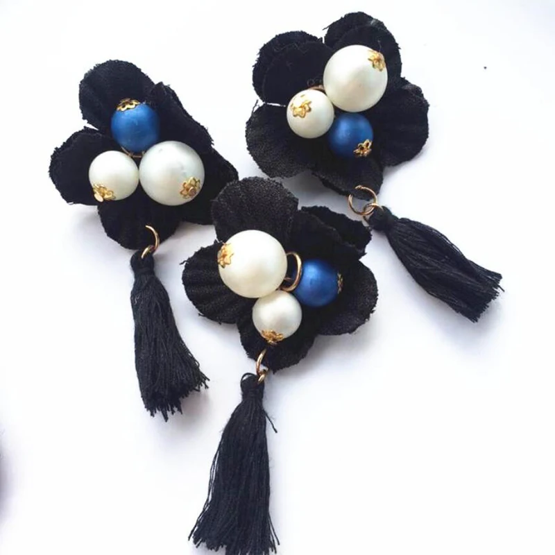 С булавкой корейская мода брошь с кисточкой бусины DIY Одежда декоративная
